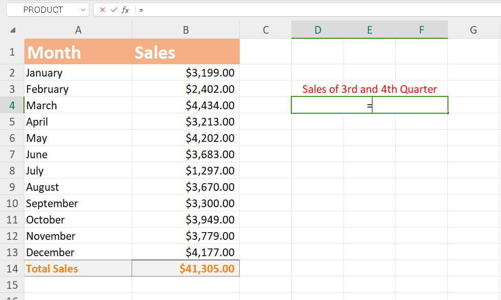 WPS Office Subtraction of Multiple Values Equal Sign