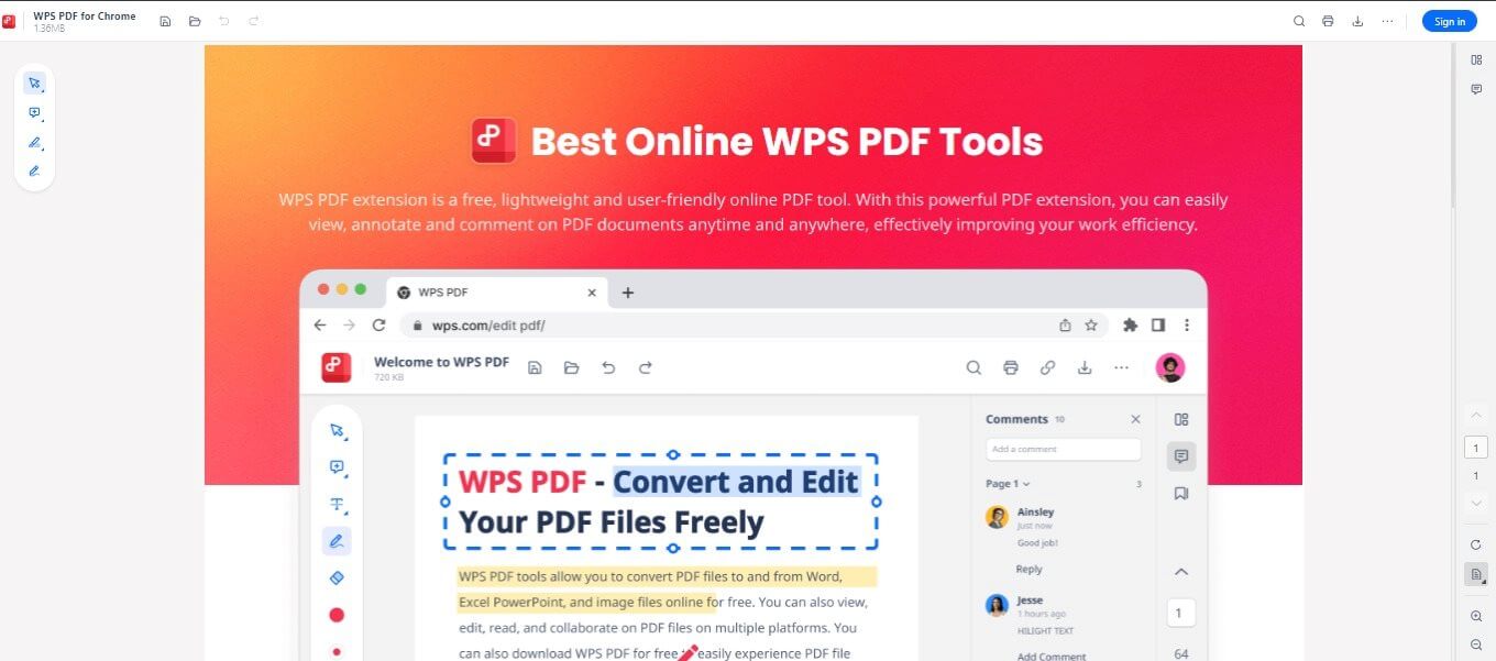  WPS PDF Extension