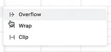Select option of wrapping