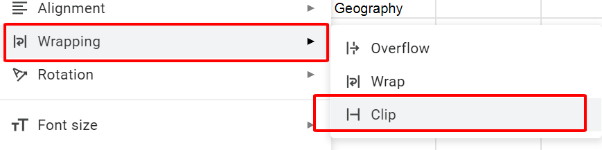 Select Clip option from Text Wrapping.
