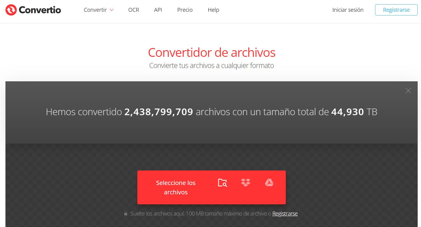  Convertir Word a JPG con Convertio