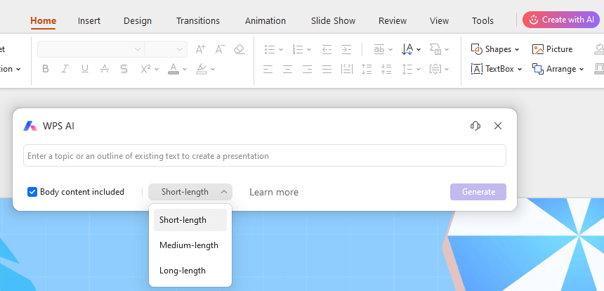 WPS AI PowerPoint