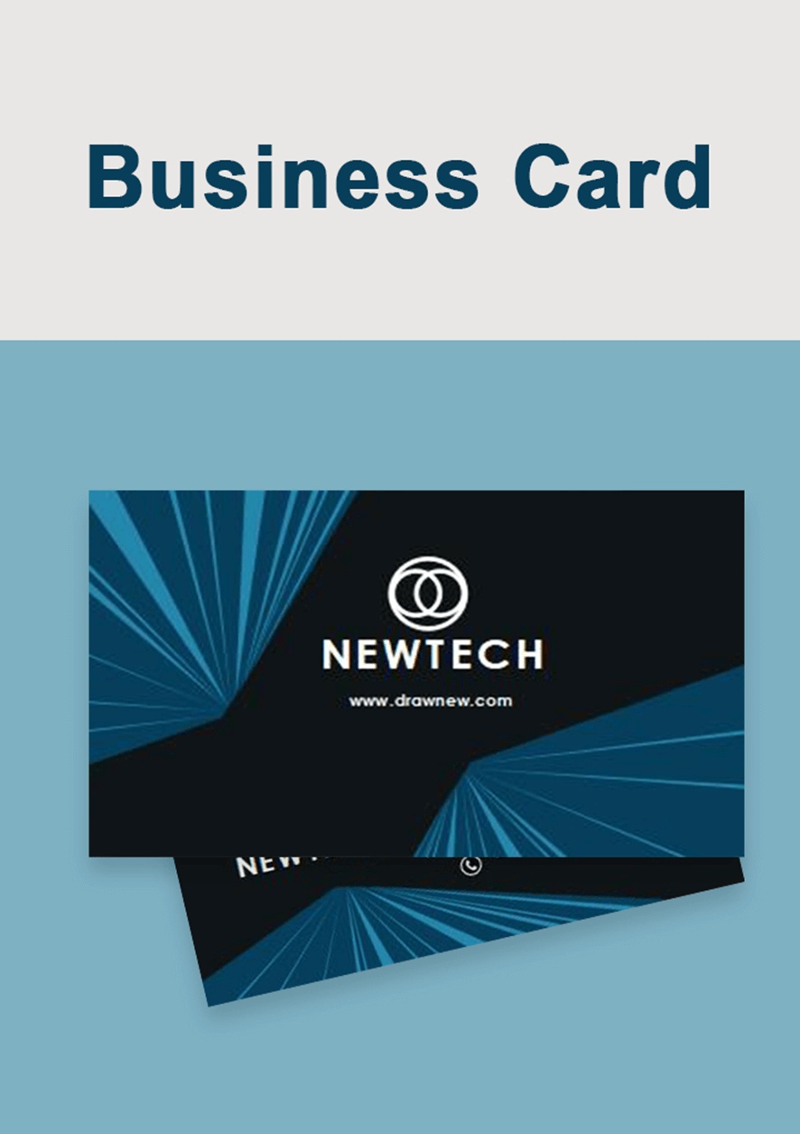 Tarjeta empresarial tecnológica.