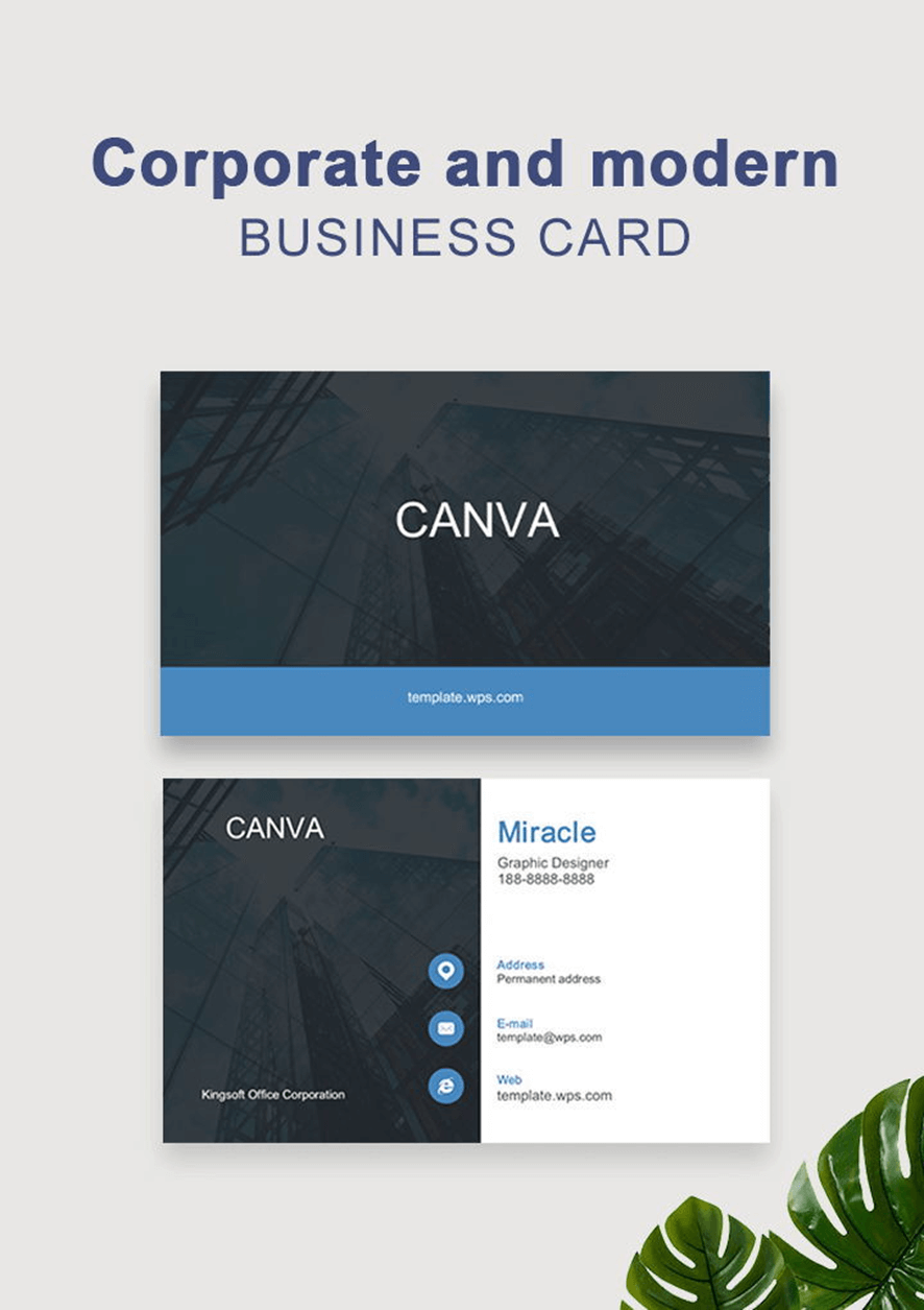 Tarjeta empresarial minimalista.