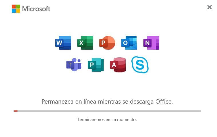 Asistente de instalación de Microsoft