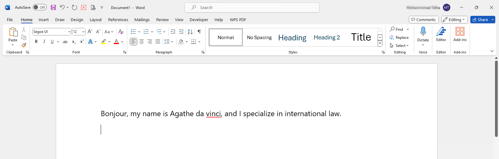 Microsoft Word not detecting a custom word