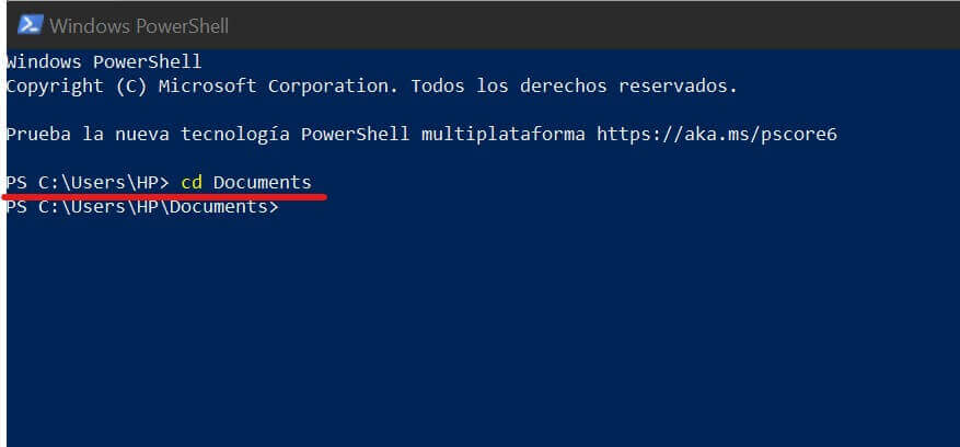 Buscar carpeta en PowerShell