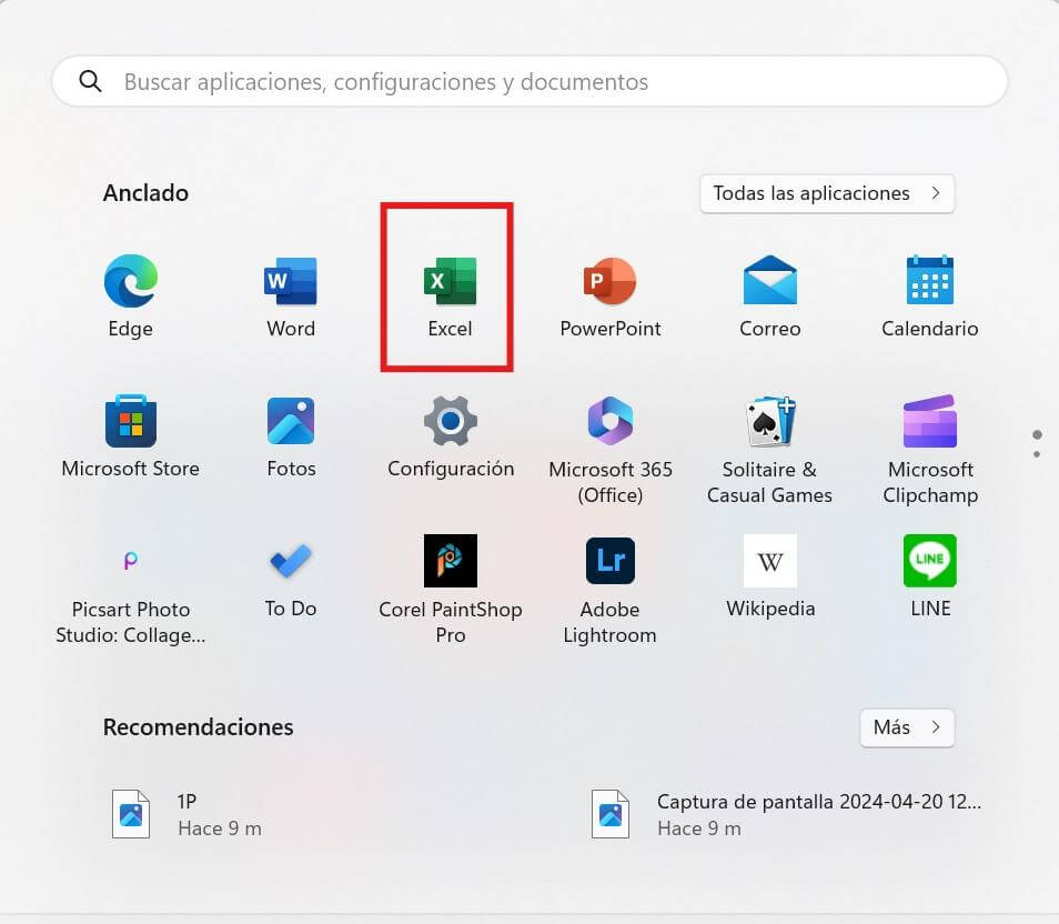 Abrir Microsoft Excel