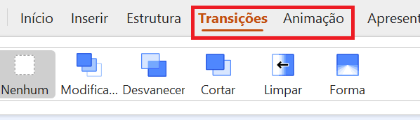 adicionar animações e transições