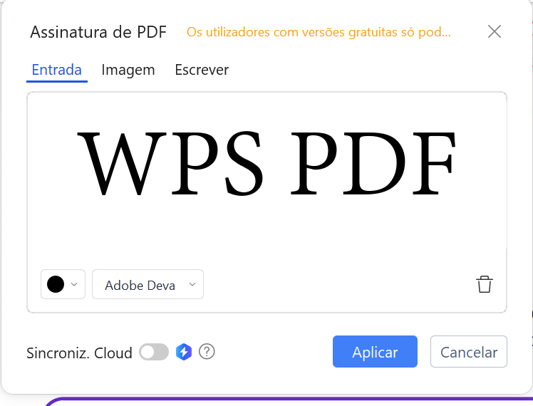 Assine digitalmente ou escreva
