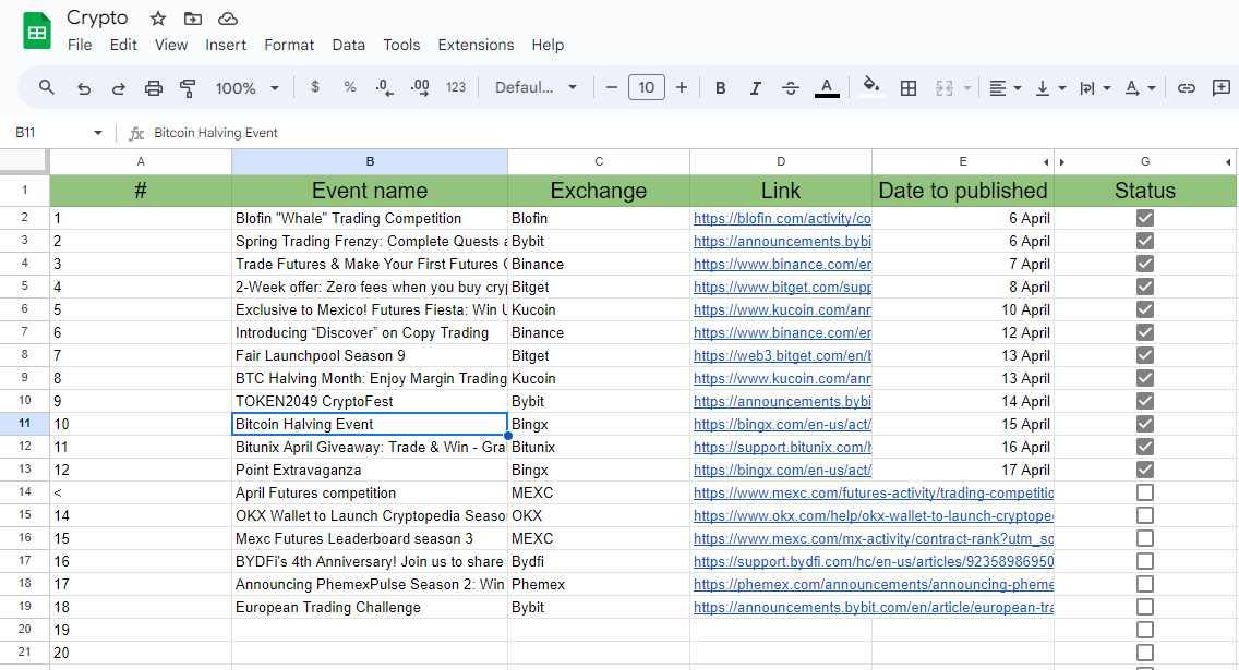 Desagrupando linhas no Google Sheets