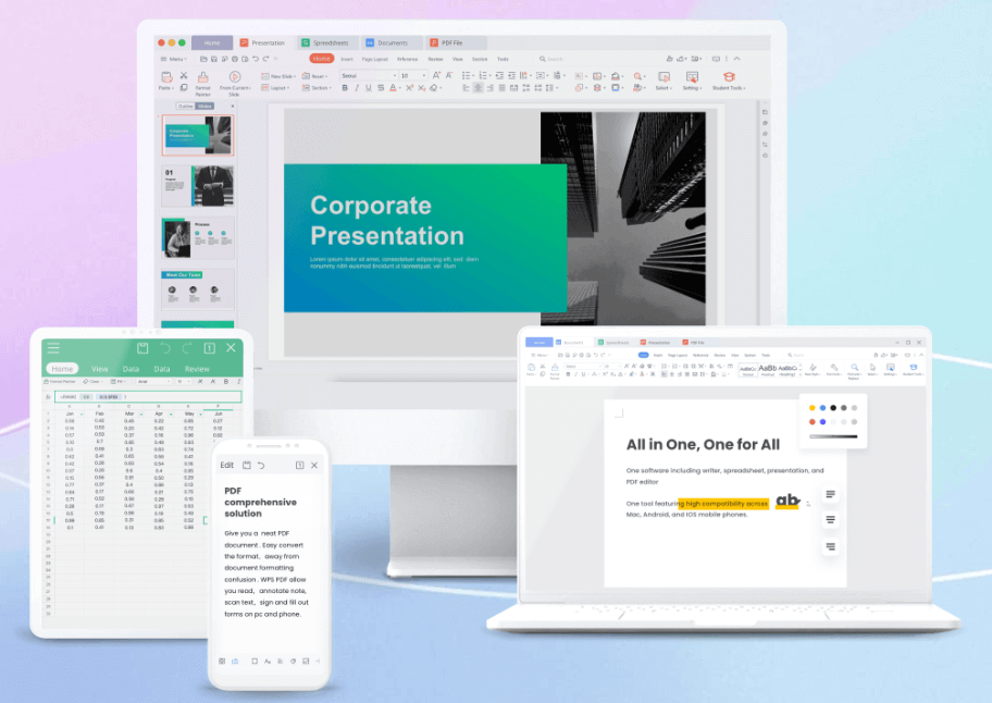 Programa Office todo incluido en WPS
