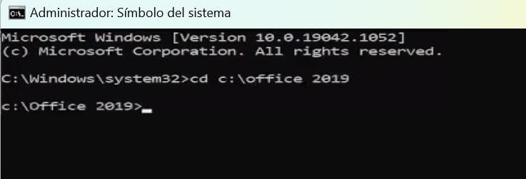 Cambiar el directorio en CMD