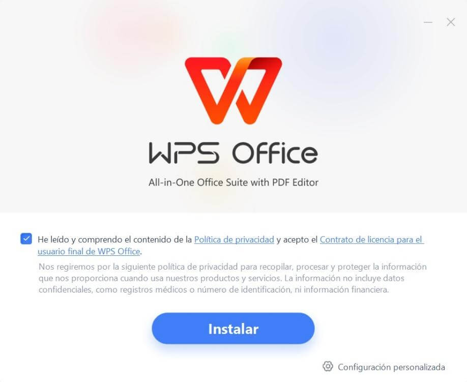 Instalar WPS Office