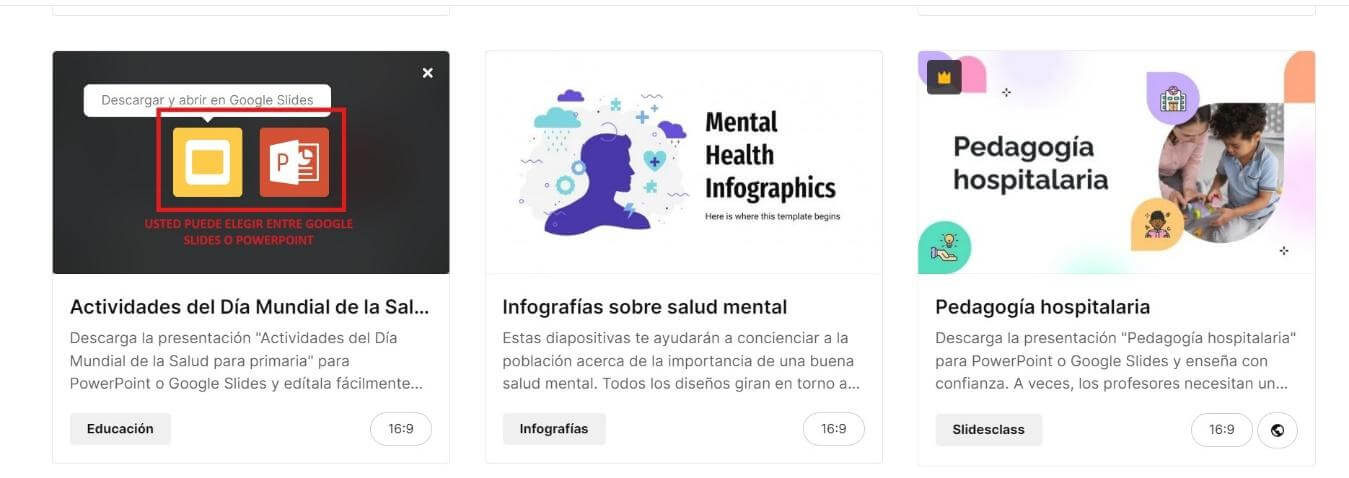 Descargar plantilla para Google Slides o PowerPoint en SLIDESGO