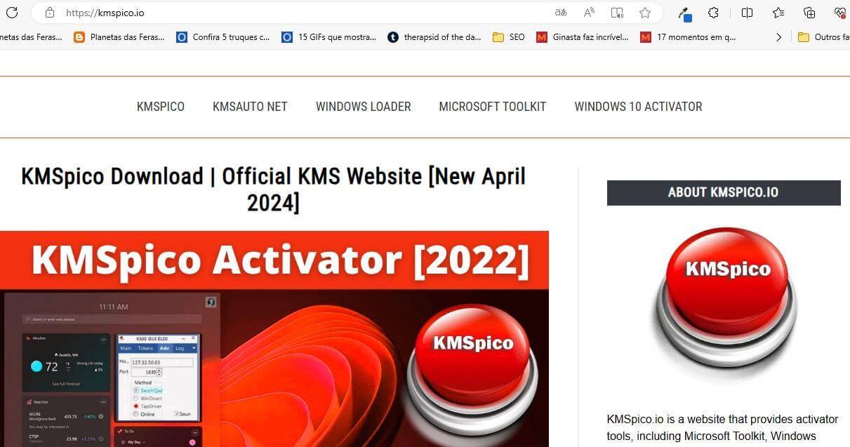 Site oficial do KMSpico