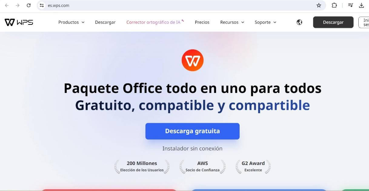 Sitio Web de WPS Office