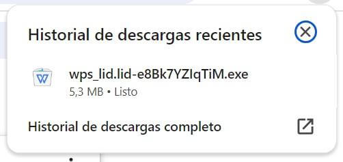  Archivo de instalación de WPS Office