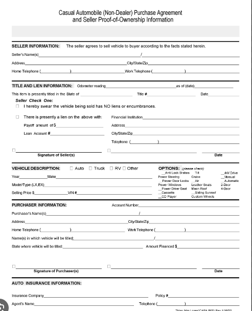 Contrato de Compraventa de Vehículo de Concesionario