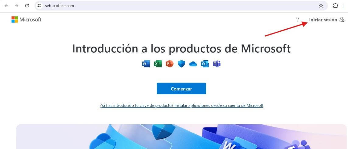 Página de inicio de Microsoft