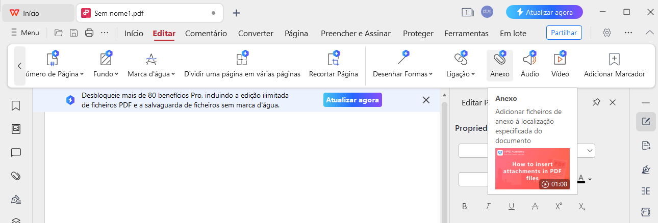 Anexar Material de Referência ao PDF