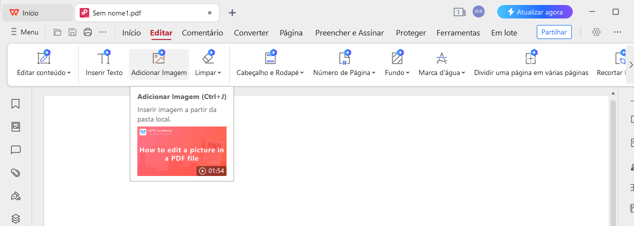Adicionar Foto no PDF