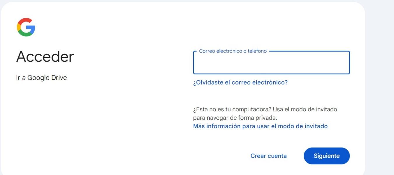 Acceda a su cuenta de Google