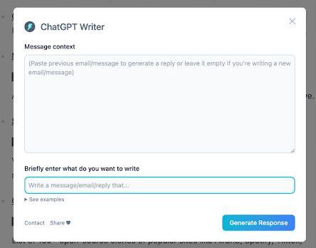 ChatGPT Writer
