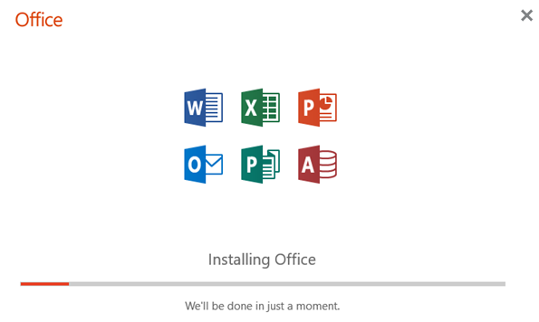 instalando o Microsoft 365