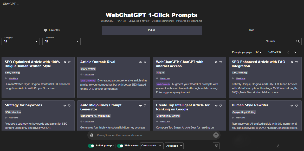 WebChatGPT