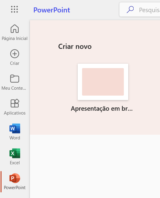 como abrir o PowerPoint no Microsoft 365