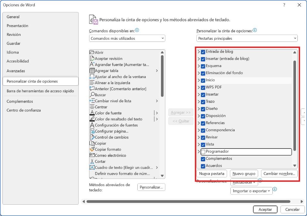 Ir a personalizar cintas