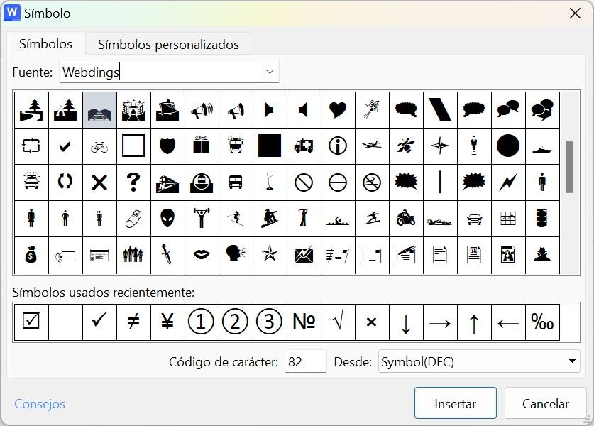 Elegir una casilla vacía o cualquier símbolo para las casillas de verificaciónElegir una casilla vacía o cualquier símbolo para las casillas de verificación
