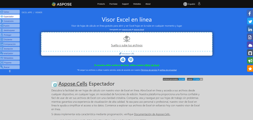 Aspose Excel Visor