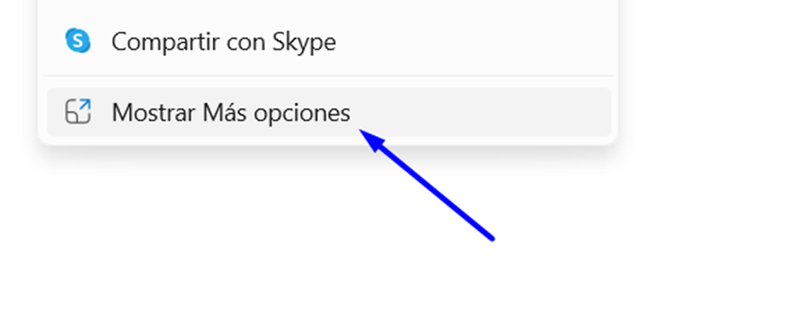 Elige la pestaña ‘Más opciones’.