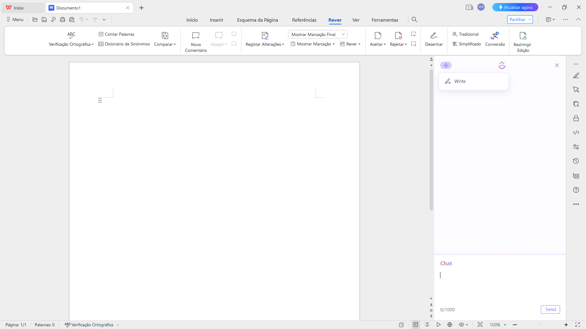 Escritor de IA da WPS