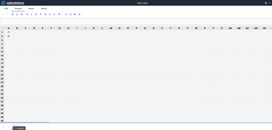 Groupdocs XLSM visor