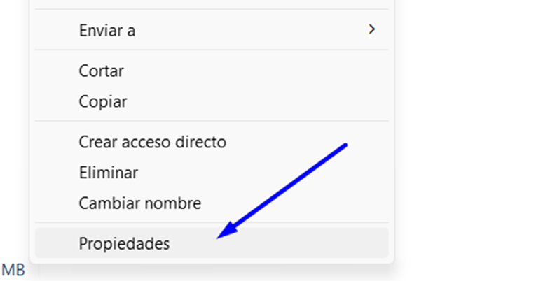 Pulsa sobre el botón ‘Propiedades’.