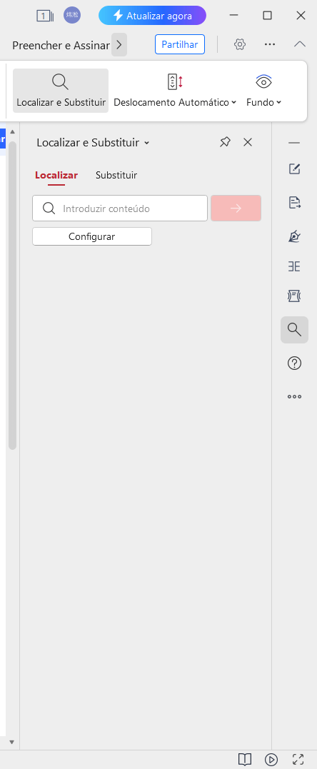 Procurar por um termo em PDF usando a funcionalidade Encontrar e Substituir