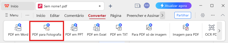 PDF do WPS Converter para Imagem