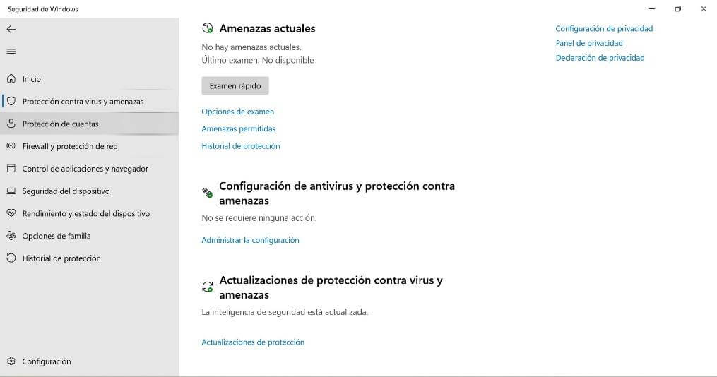 Seguridad de Windows