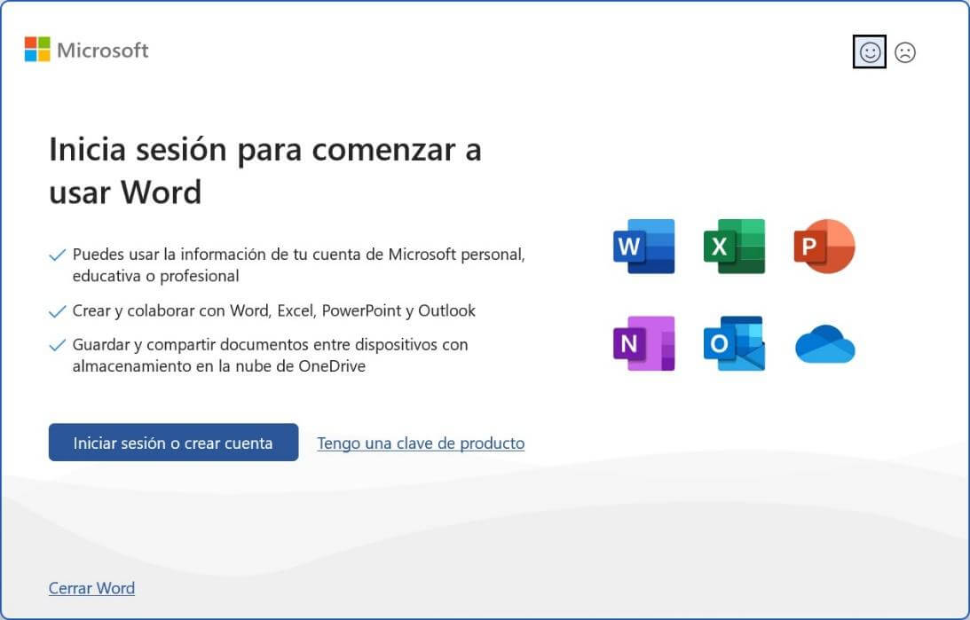 Iniciar sesión para renovar la suscripción de licencia