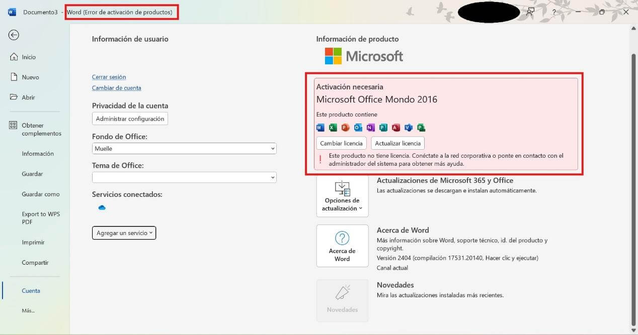 Solucionar el Mensaje de Error de Activación de Productos en Word