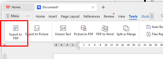 Select PDF Format