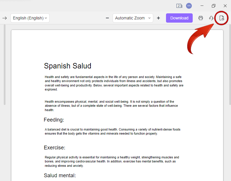 Visualizar histórico de tradução no Escritor do WPS Office