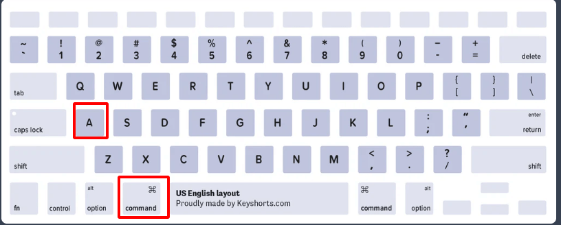 Seleccionar todo en Mac