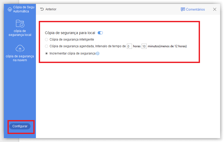  Configurar a frequência