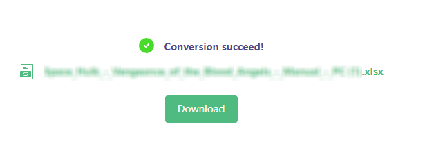 Download do arquivo PDF convertido para Excel