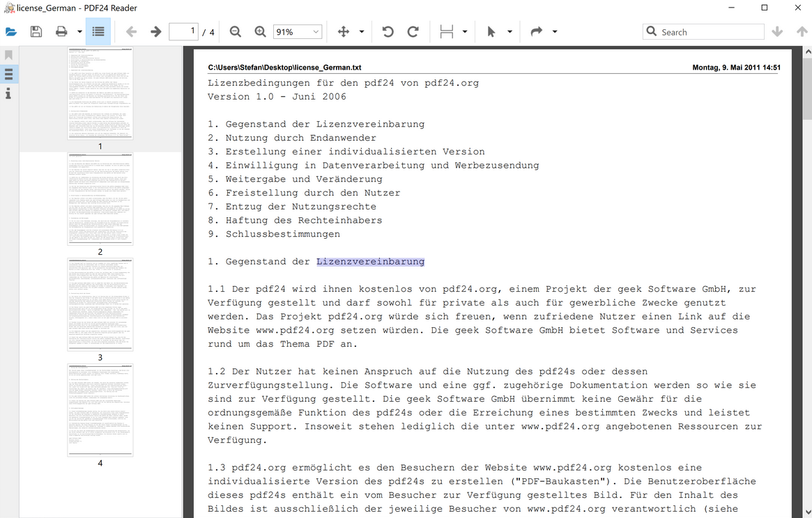 interface do PDF24 Tools