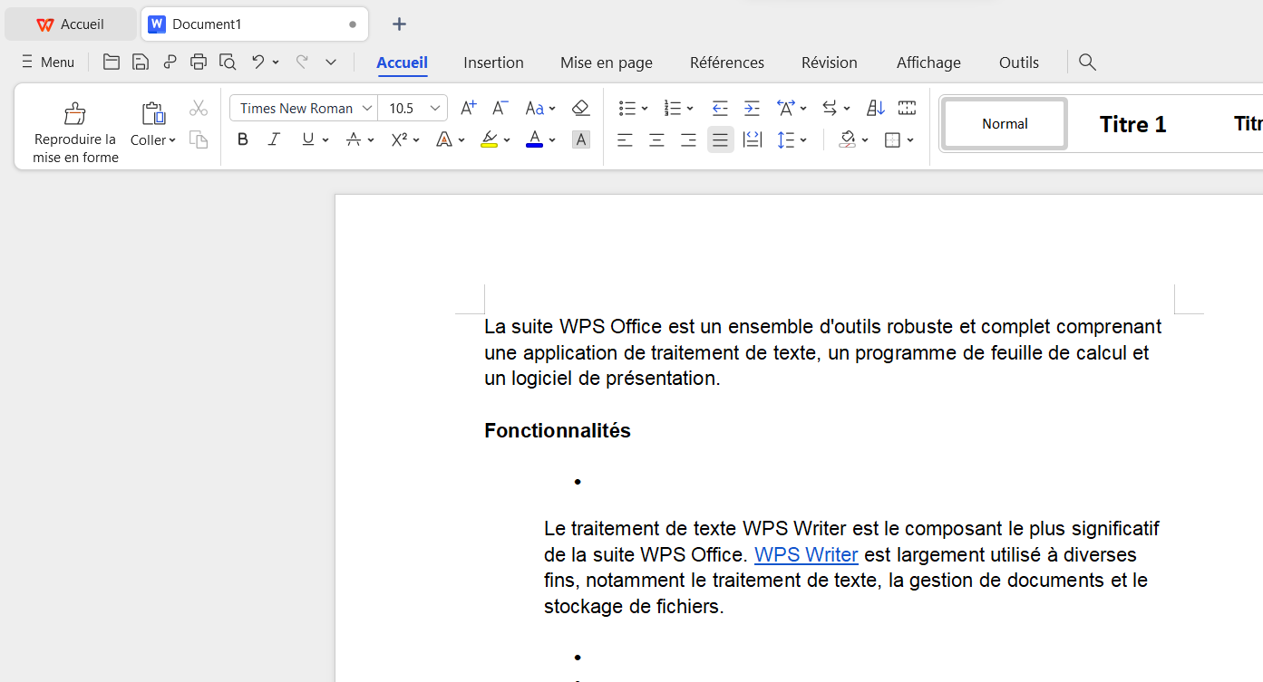 Cliquez sur modifier